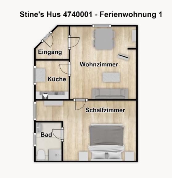 Stine'S Hus Ferienwohnung 1 بوركم المظهر الخارجي الصورة